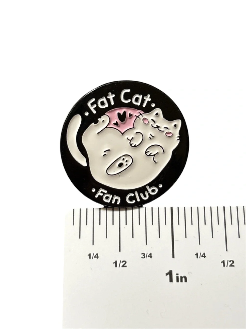 Fat Cat Fan Club Enamel Pin